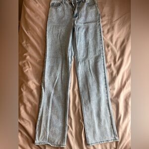 PacSun Boyfriend Women Jeans - Light Blue Butterfly Pattern